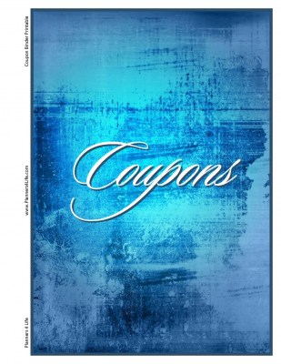 Coupon Binder Inserts - Blue